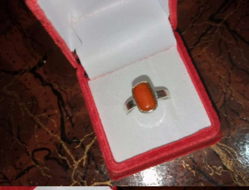 Coral - Marjan - Monga Silver Rings available   Whatsapp for Prices