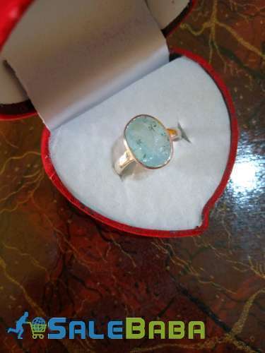 Aquamarine Silver Ring, Whatsapp for Order