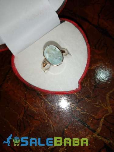 Aquamarine Silver Ring, Whatsapp for Order