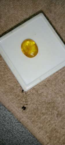 Yellow Sapphire Silver Ring - Yellow Sapphire Gemstone Whatsapp for order