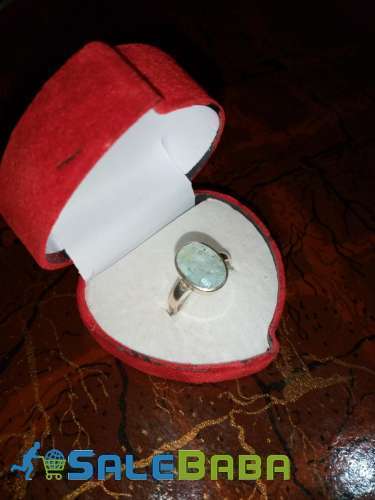 Aquamarine Silver Ring, Whatsapp for Order