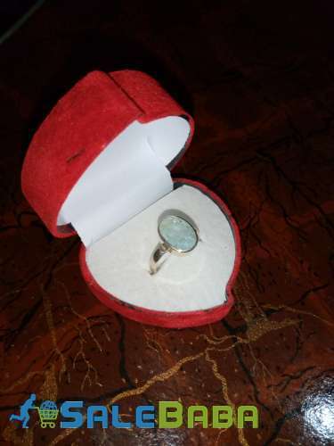 Aquamarine Silver Ring, Whatsapp for Order