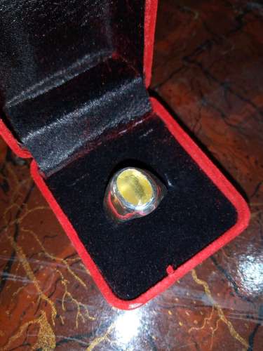 Yellow Sapphire Silver Ring - Yellow Sapphire Gemstone Whatsapp for order