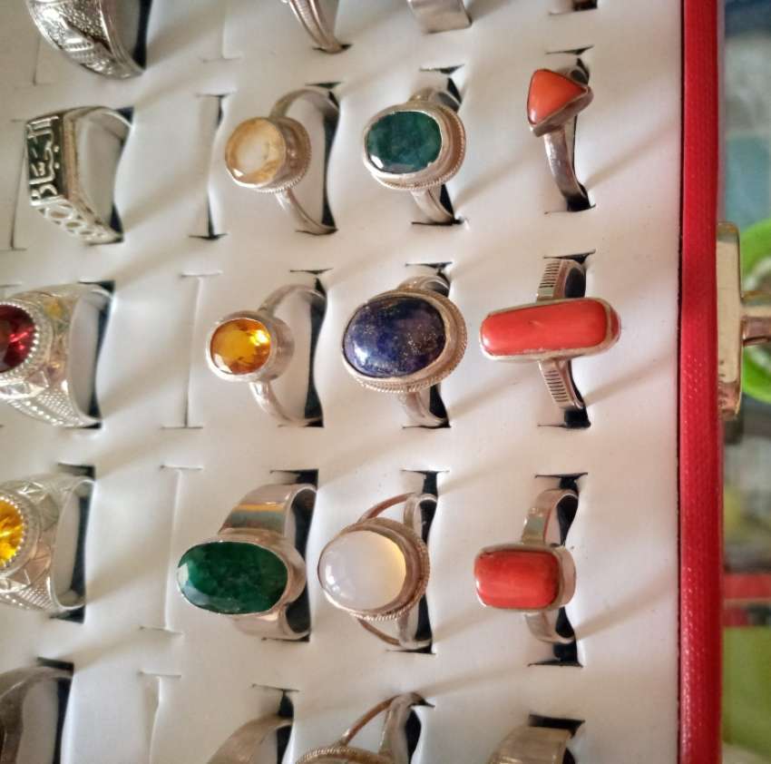 Coral - Marjan - Monga Silver Rings available   Whatsapp for Prices