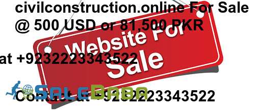 Construction Website for Sale Online www,CivilConstruction,Online