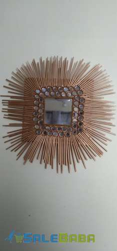 Hand Made Mirror Beautiful with golden colour available for sale in khanewal