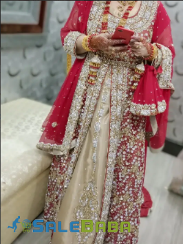 Red Golden Color Bridal Maxi for Sale in Lahore