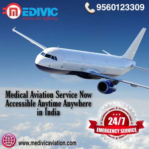 Right Air Ambulance Service in Dibrugarh for Shifting by Medivic