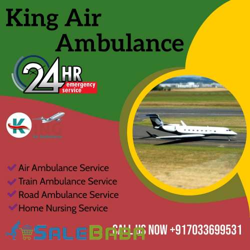 Hire No1 Air Ambulance Service in Patna with ICU Support by King