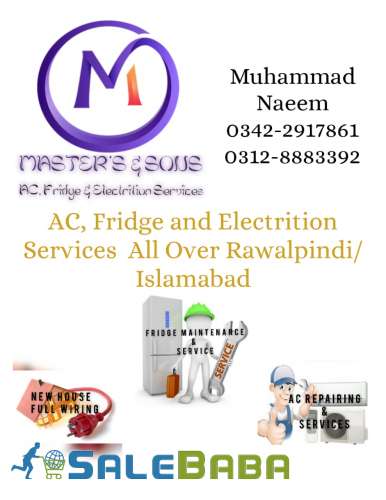 AC, Fridge, Electrical and ups wiring services