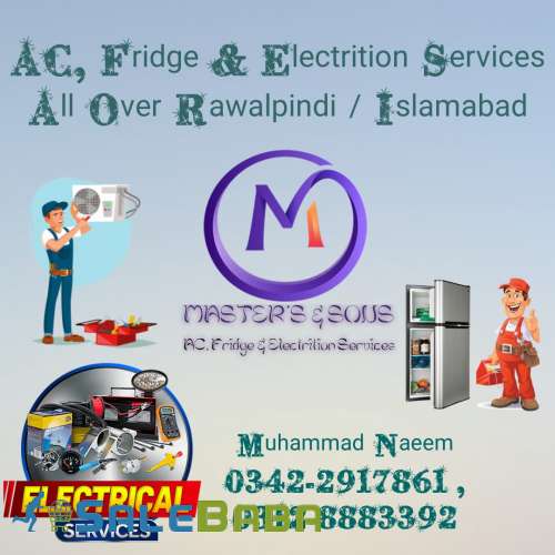 AC, Fridge, Electrical and ups wiring services