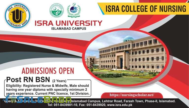 Isra School of Nursing Admissions 2021