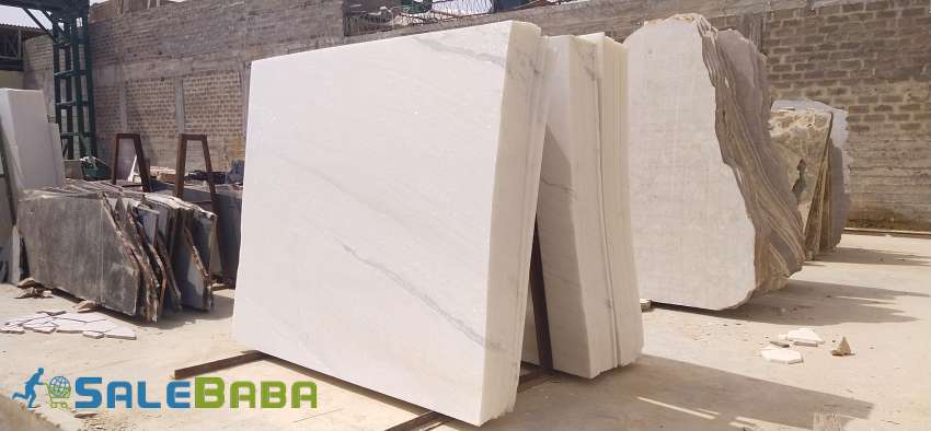 White marble slabs, tiles