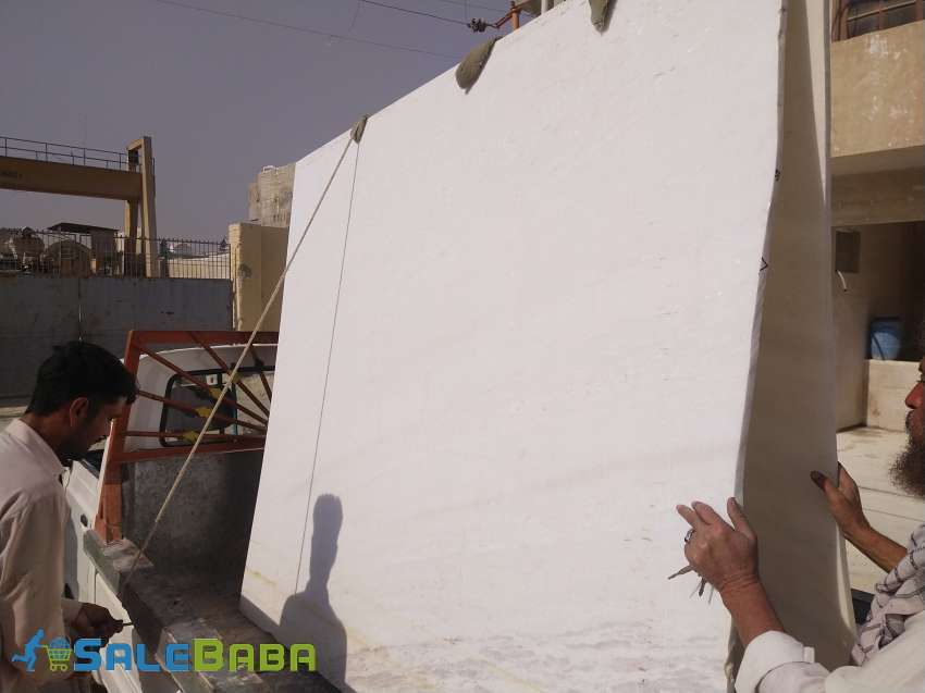 White marble slabs, tiles