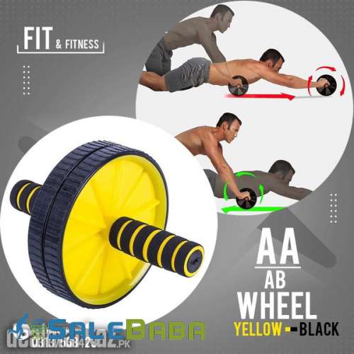 AB Wheel Abdominal Roller Exercise  Yellow AB Roller wheel