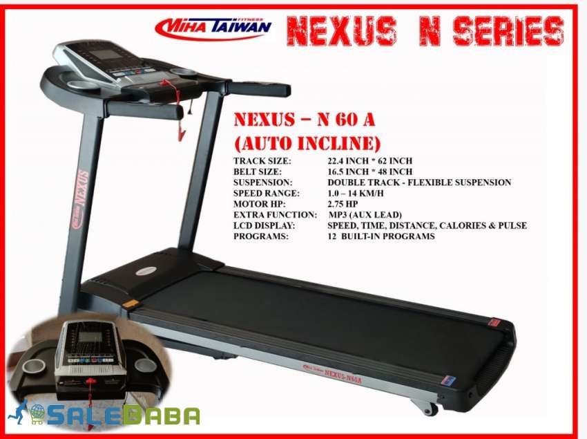 MIHATAIWAN  NEXUS N90 A AUTO INCLINE  EXTRA LONG Double Track MOTOR