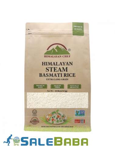 Steam Basmati Rice Extra Long Grain  10 Lbs