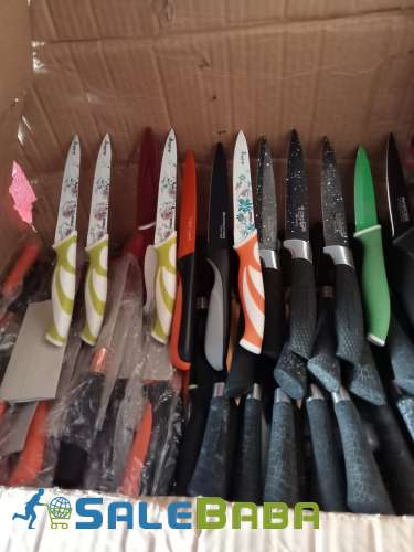 Kitchen knife non stick coted