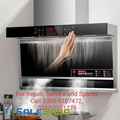 For Reapir, Service  Spares of Cooking Range, Stove, Oven, Chimney, Turbo, Hood