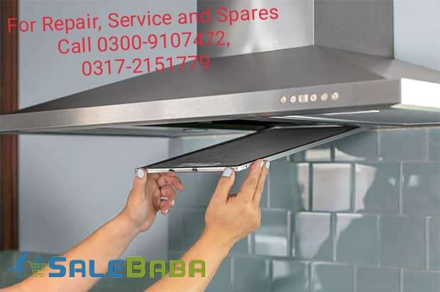 For Reapir, Service  Spares of Cooking Range, Stove, Oven, Chimney, Turbo, Hood