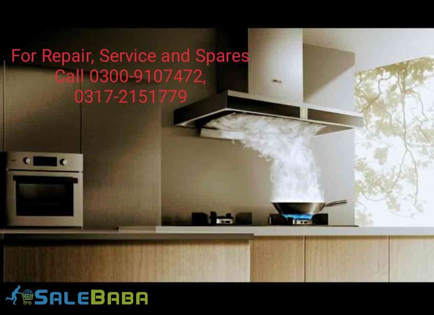 For Reapir, Service  Spares of Cooking Range, Stove, Oven, Chimney, Turbo, Hood